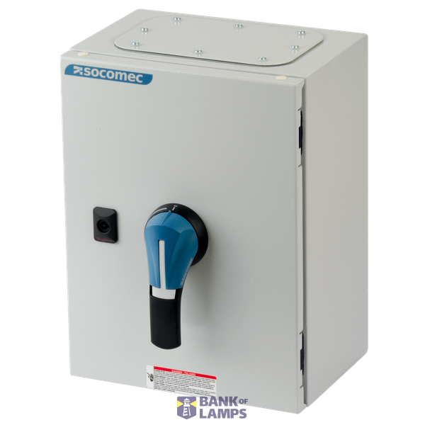 Load break switch SIRCO 3P+N 1600A in steel enclosure black handle image 1