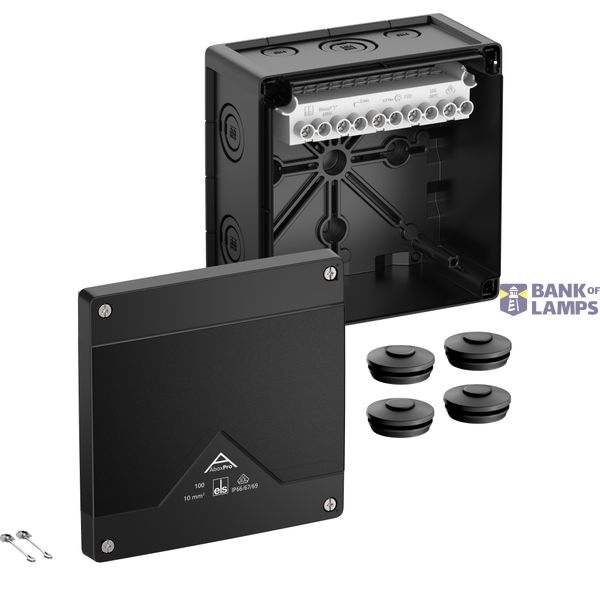 Junction box, Type of protection IP66/IP67/IP69, max. 10², IK09, Protection class II, Ui 690V AC, Ui 690V DC, DLG, DNV, VDE, Halogen free image 1