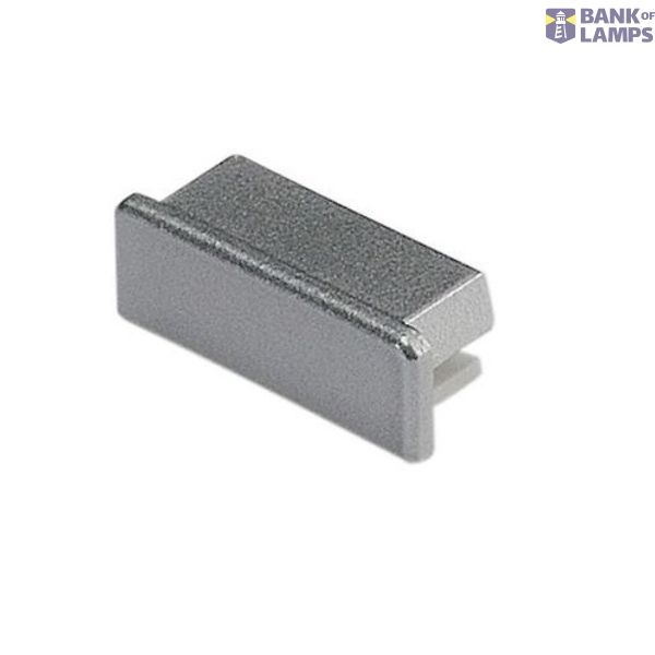 GLENOS Endcap for Profile 2609, FLAT, silvergrey image 1