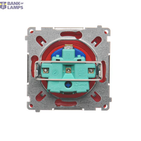 Double fiber optic sockets, anthracite, metalic image 1