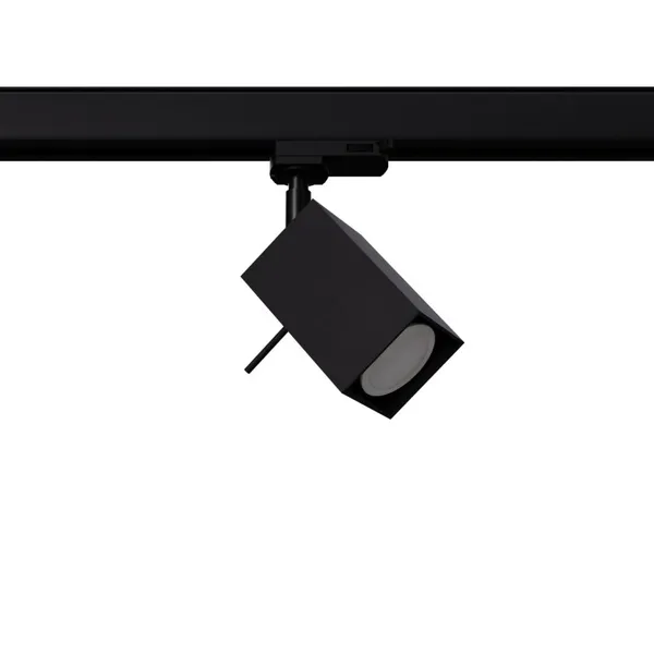 TRACK LAMP 3 PHASE MOVABLE MERIDA BLACK GU10 4000K 7W 530LM image 1