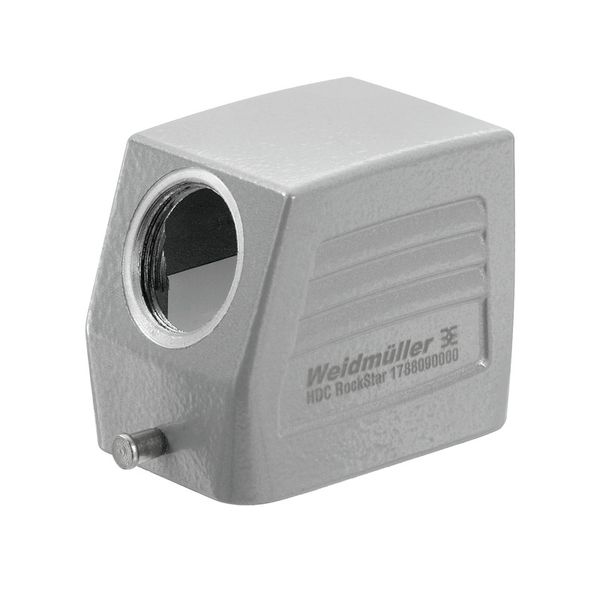 HDC enclosures, Size: 3, Protection degree: IP65, in plugged condition, Cable entry from side, Plug housing, End-locking clamp, lower side, Standard, Size of cable entries: M 25 image 1