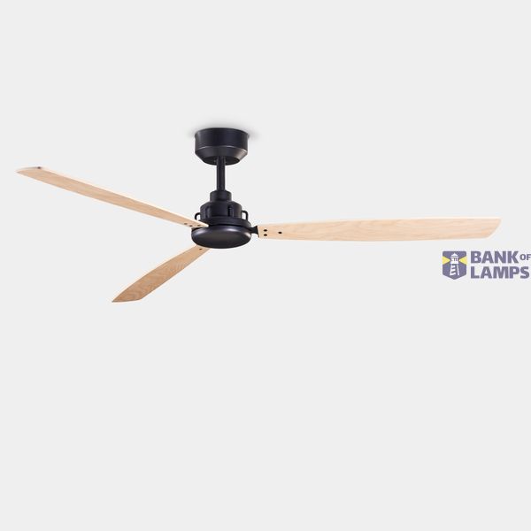 Fan Xaloc ø1320mm Black Light wood image 1