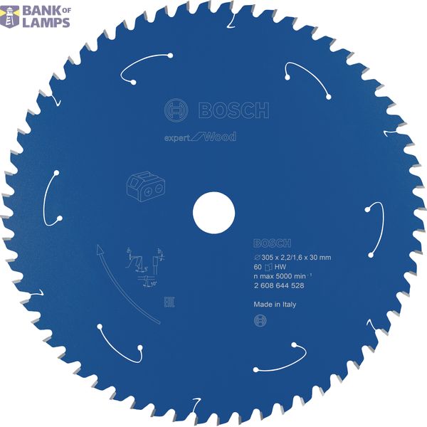 Expert for Wood Circular Saw Blade for Cordless Saws 305x2.2/1.6x30 T60 image 1