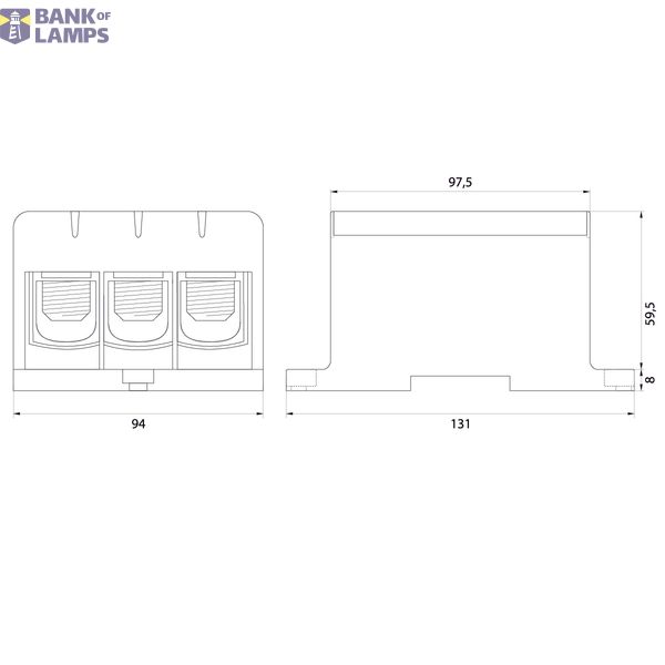 Pass-through connector WLZ35/3x240/n image 2