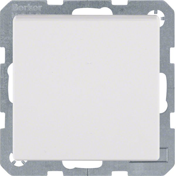 SCHUKO soc. out. hinged cover, S.1/B.3/B.7, p. white, matt, plastic image 1