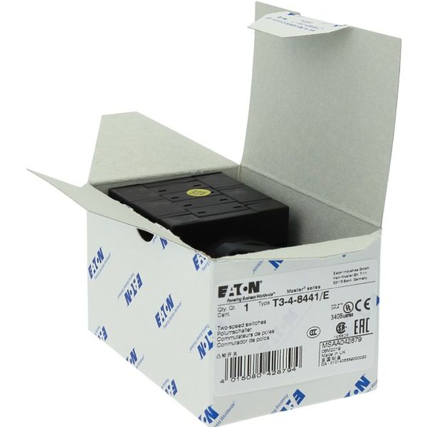 T3-4-8441/E Multi-speed switches, T3, 32 A, flush mounting, 4 contact unit(s), Contacts: 8, 60 °, maintained, With 0 (Off) position, 1-0-2, Design number 8441 image 7