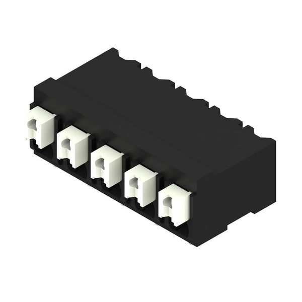 Printed circuit board terminals, 5.00 mm, Number of poles: 5, 90°, black, PUSH IN with actuator, Clamping range, max. : 1.5 mm², Tape image 3
