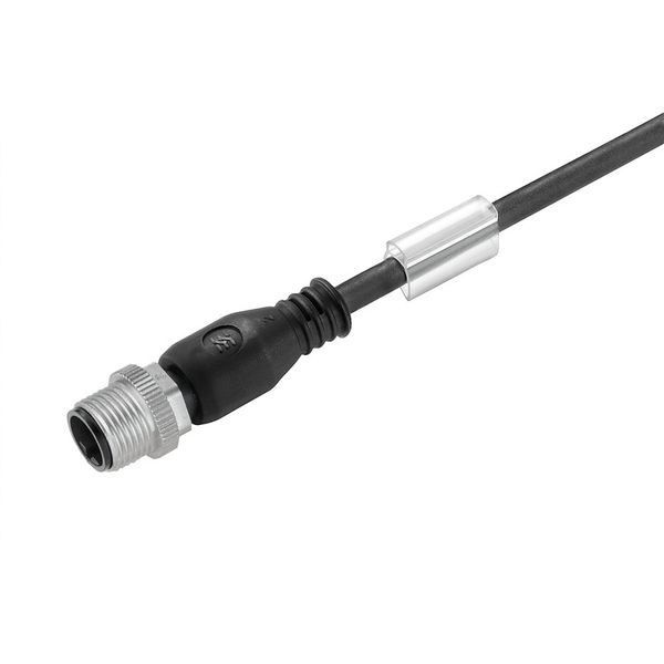Sensor/actuator line, One end without connector, M12, Number of poles : 3, 7.5 m, pin, straight, Shielded: No, LED: No, Sheath material: PUR, Halogen: No image 1
