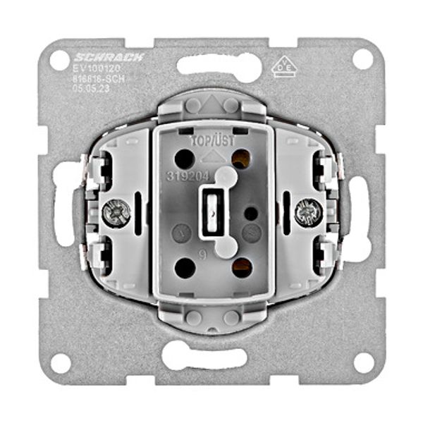 One-gang push button insert, 1 NO, screw clamps image 1