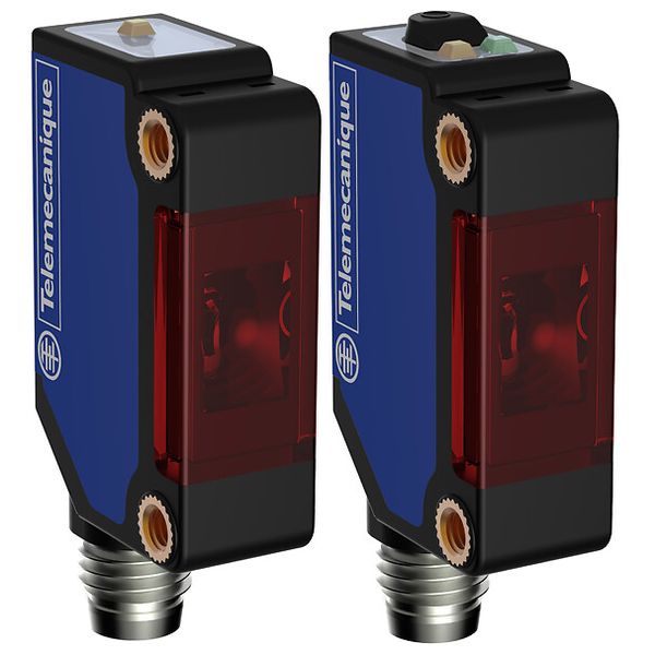 Photoelectric sensors XU, miniature, thru beam, Sn=15 m, NPN, connector M8 image 1