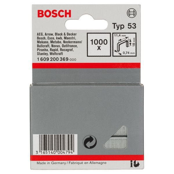 Fine wire staple, type 53 11.4 x 0.74 x 18 mm image 2