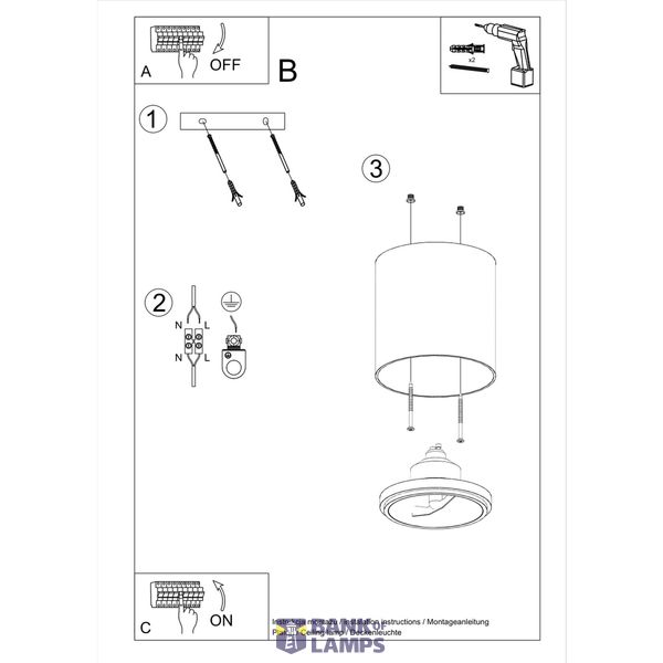 SPOT TIUBE WHITE GU10 1X40W IP20 image 6