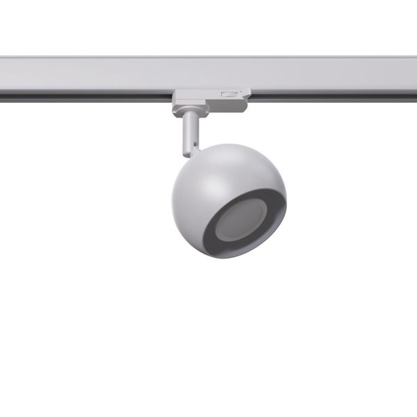 TRACK SPOTLIGHT 3 PHASE MOVABLE OCULARE WHITE GU10 4000K 7W 530LM image 1