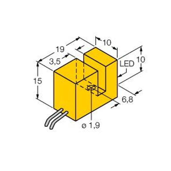 Inductive Sensor Slot-type   SI3.5-K10-Y1X image 1