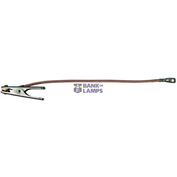 Earthing cable 16mm² for discharge device 1x earthing tongs and 1x cab image 1