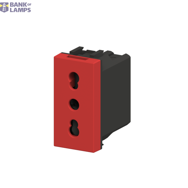 Socket outlet IT P17/11 16/10A - 1M - Red image 2