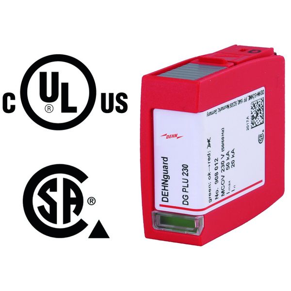 Surge arrester type 2 varistor protection module for DEHNguard M and S image 1