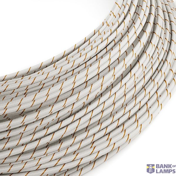 Extra Low Voltage power cable coated in silk effect fabric Vertigo Beer Foam ERM43 image 1