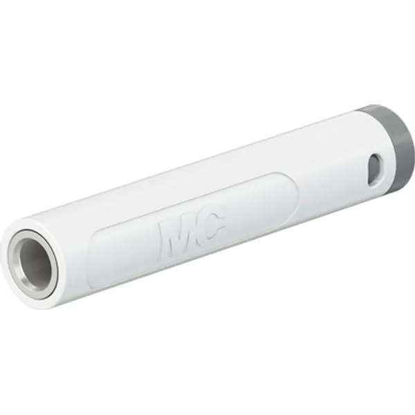 4 mm socket, solder connection, 2.5 mm², mounting Ø 8 mm, white, 64.2060-29 image 1