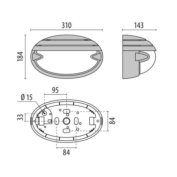 CHIP OVAL 30 GRILL LED 830 BLACK 11.5W image 6
