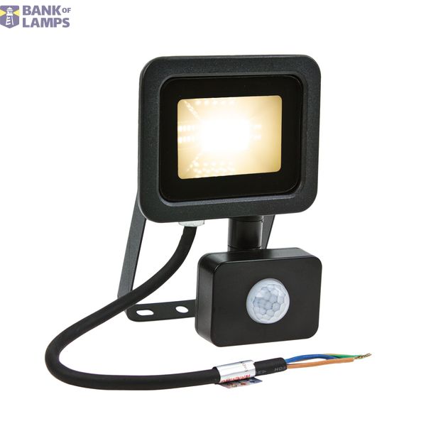 NOCTIS LUX 2 SMD 230V 10W IP44 WW black with sensor image 2