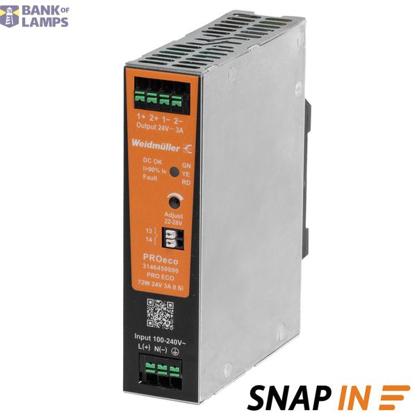 Power supply, Power supply, switch-mode power supply unit, 72 W, 3 A a image 1