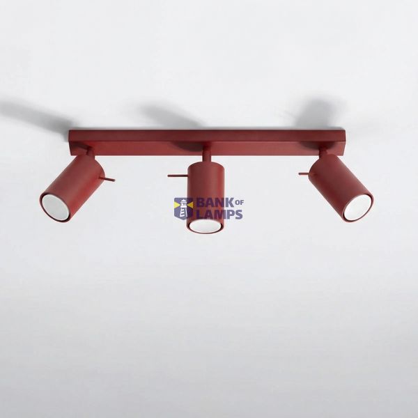 Ceiling lamp RING 3 burgundy image 8
