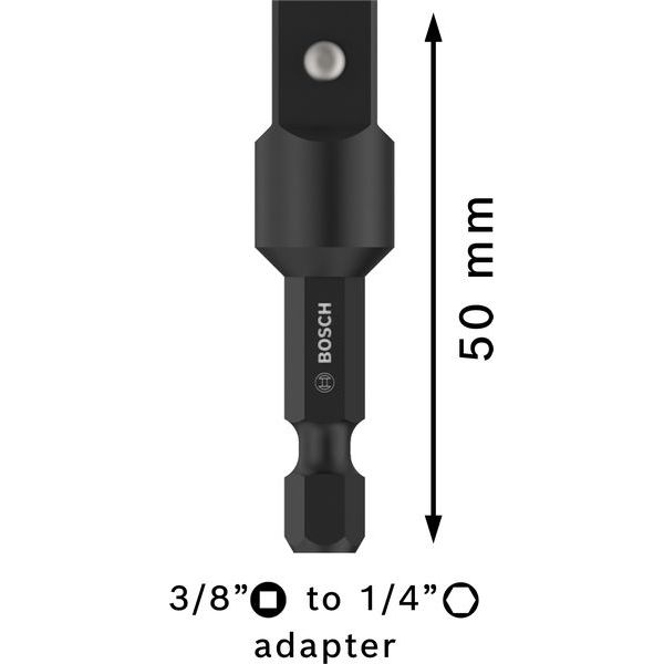 Adapter for sockets 3/8", 50 mm image 3