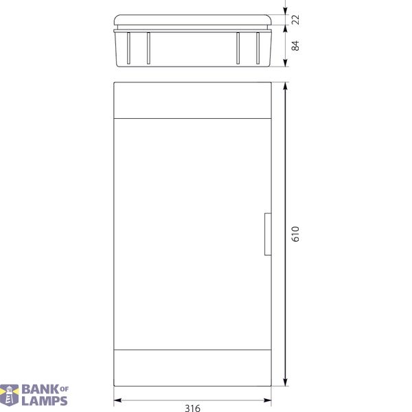 Flush-mounted distribution board SRp-36 (3x12) (N+PE) image 2