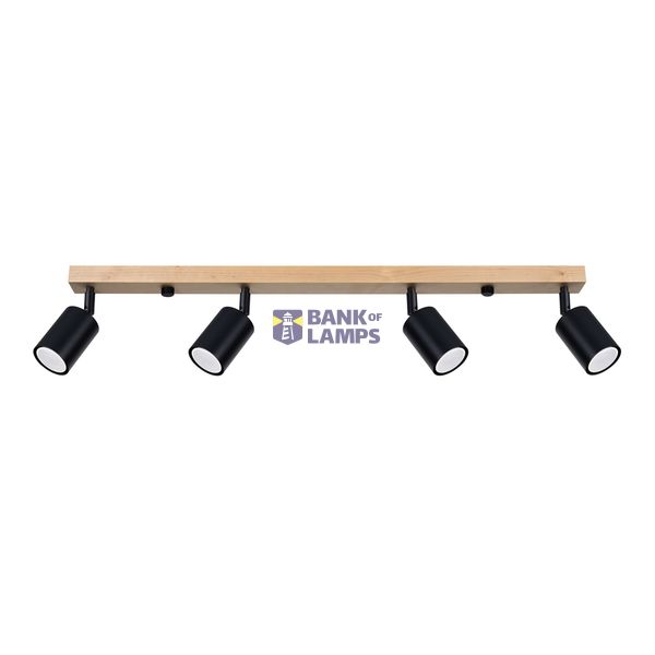 CEILING LAMP VERDO 4 BLACK GU10 4X10W IP20 image 3