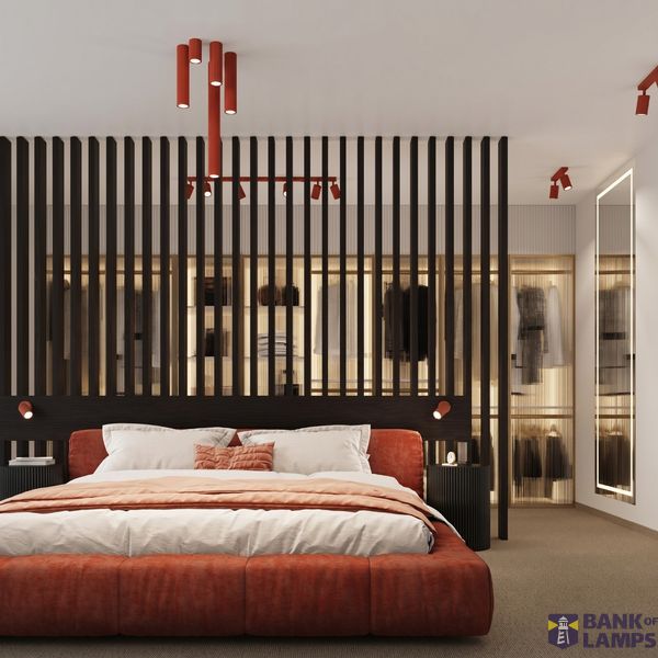 Ceiling lamp KARBON 4L red image 9