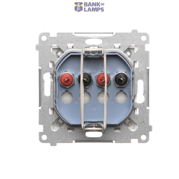 Single plug socket for the IP44 version with Schuko earthing - without frame gasket - transparent flap, satin, metallized, 16A image 1