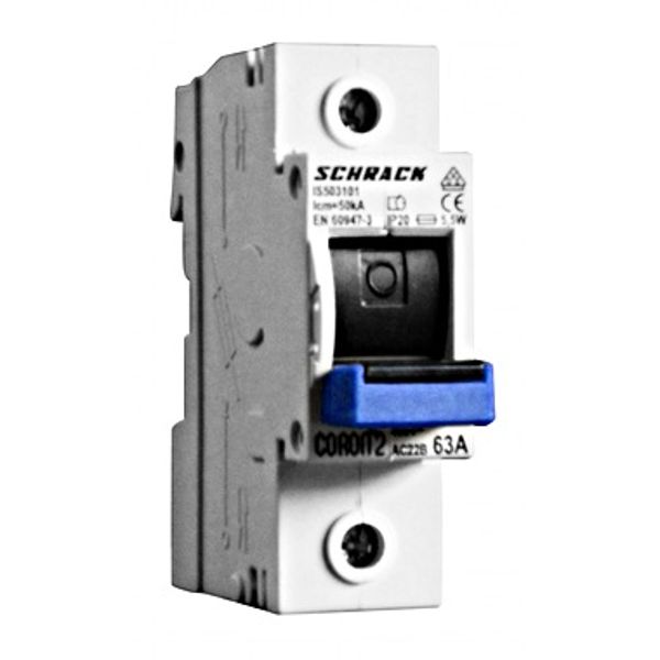 Coron 2, Fuse Loadbreak Disconnector, D02, 63A, 1-pole image 1