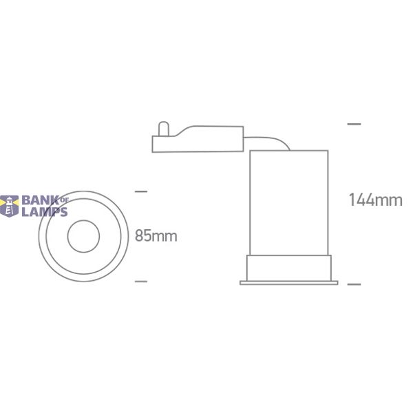 WHITE FIRE RATED GU10 10W IP65 DARK LIGHT image 5