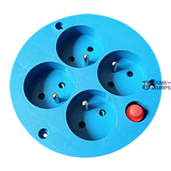 GDPN -   Extension cord socket 4x220V+ thermal switch image 1
