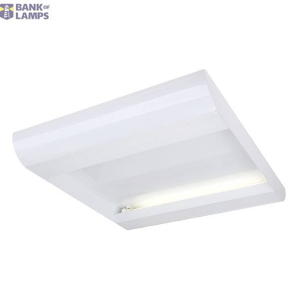 TC INDI 255 ceiling luminaire, TC-L 2x55W, angular, white image 1