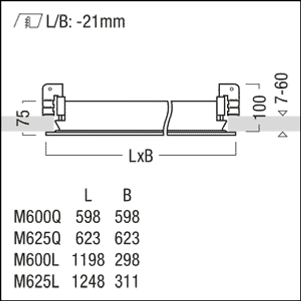 CL2 S 6200-840 M600L SG MP LDO - Normal purity luminaire image 3