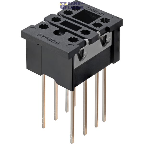 Relay Socket, Square, 8 Pins, Back-Mounting, Wrapping Terminals PY  1010M image 1