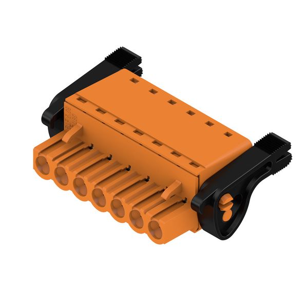 PCB plug-in connector, female plug, 5.08 mm, Number of poles: 7, 180°, PUSH IN with actuator, Clamping range, max. : 3.31 mm², Box image 1