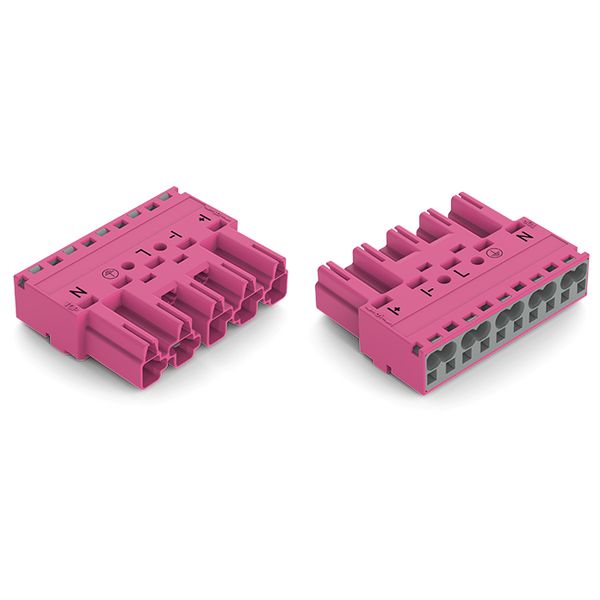 Plug 5-pole Cod. B pink image 3