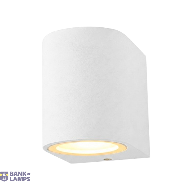 Outdoor Wall Light without Light Source 1xGU10 IP65  Round Matt White  THORGEON image 1