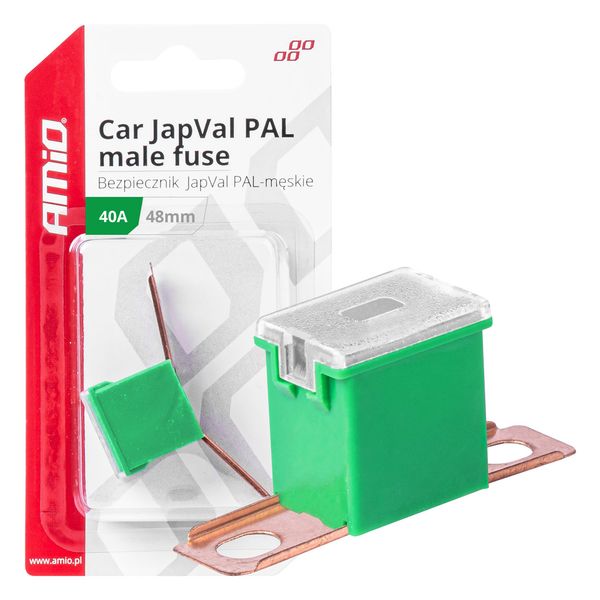 Car JapVal PAL male fuses 48mm 40A AMIO-03419 image 1