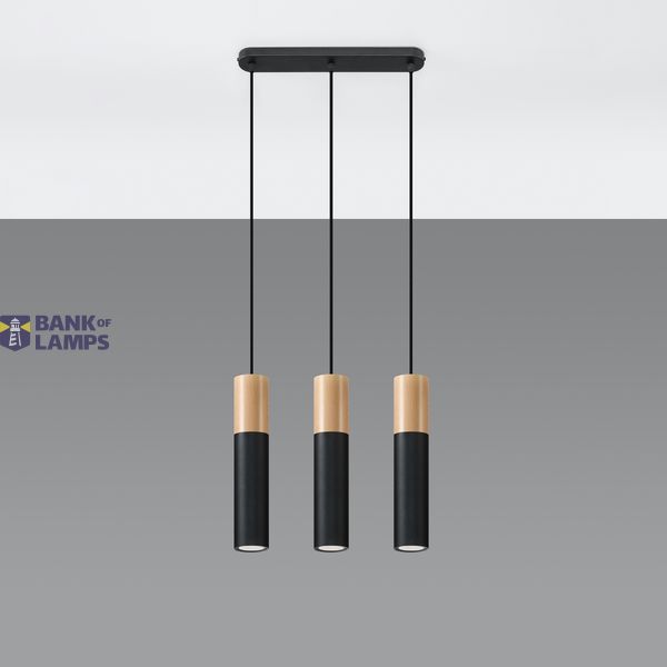 HANGING LAMP PABLO 3L BLACK GU10 3X40W IP20 image 7