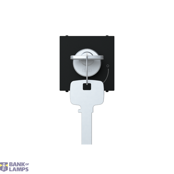 Key push-button 2 positions - 2M - Matt Black image 1