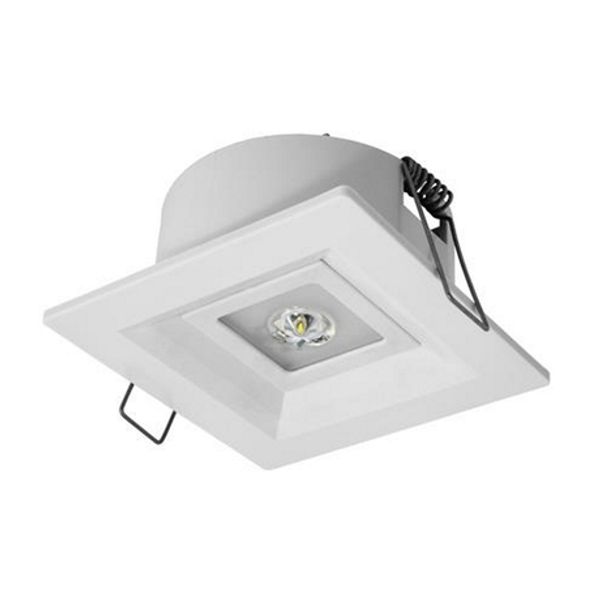 LOVATO P universal optic 1W LED  150 lm PREMIUM IP20 3h battery maintained/non-maintained with autotest, white image 1
