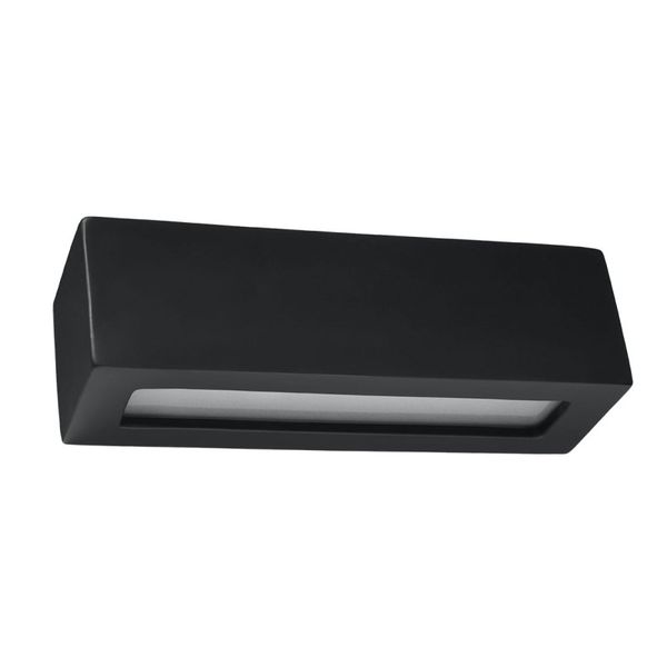 CERAMIC WALL LAMP VEGA BLACK E27 1X60W IP20 image 1