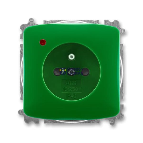 5599A-A02357 Z Socket outlet with earthing pin, shuttered, with surge protection image 1