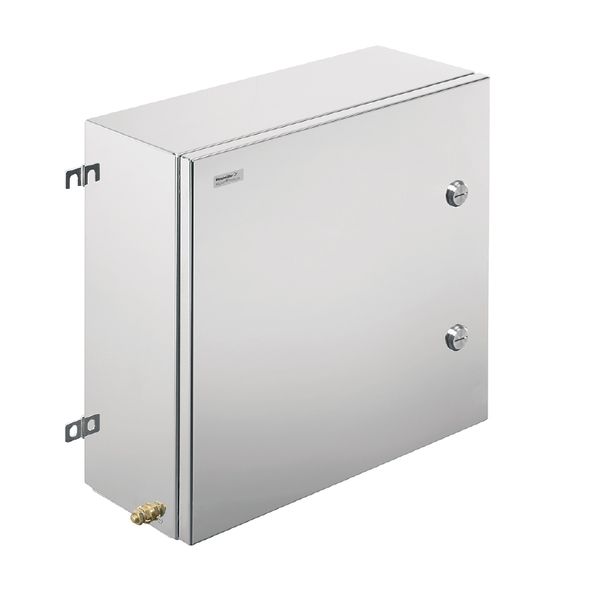 Klippon TB QL (Terminal Box - Quarter Lock), Empty enclosure, stainless steel enclosure, Height: 480 mm, Width: 480 mm, Depth: 200 mm, Material: Stainless steel 1.4404 (316L), electropolished, silver image 1