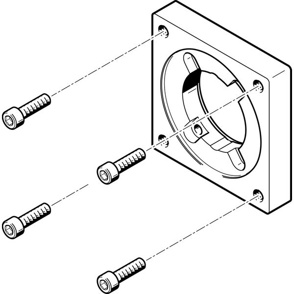 EAMF-A-38A-57A Motor flange image 1